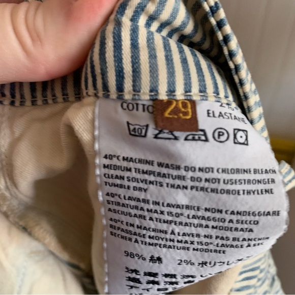 Women’s Striped Distressed Notify Pants, size 29 - Picture 6 of 10